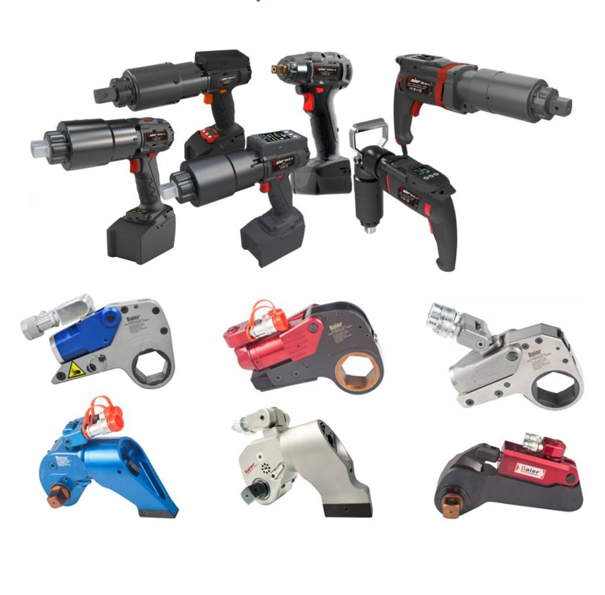 Chave de torque elétrica resistente 1800-11500Nm BRAC-S12000 | Potência extrema para instalações de energia eólica e petroquímica