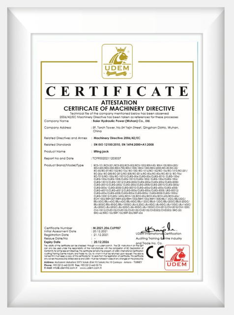 Certificado de chave de torque elétrica Baier