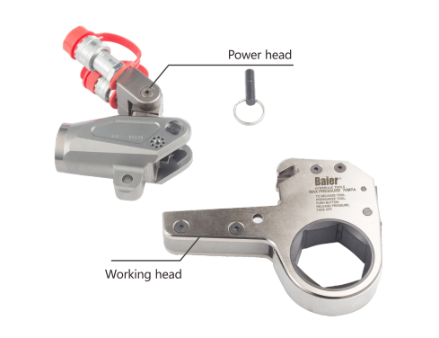 Chave de torque hidráulica de baixo perfil para indústria