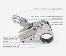 Chave de torque hidráulica portátil de aço 250 Nm para engrenagens