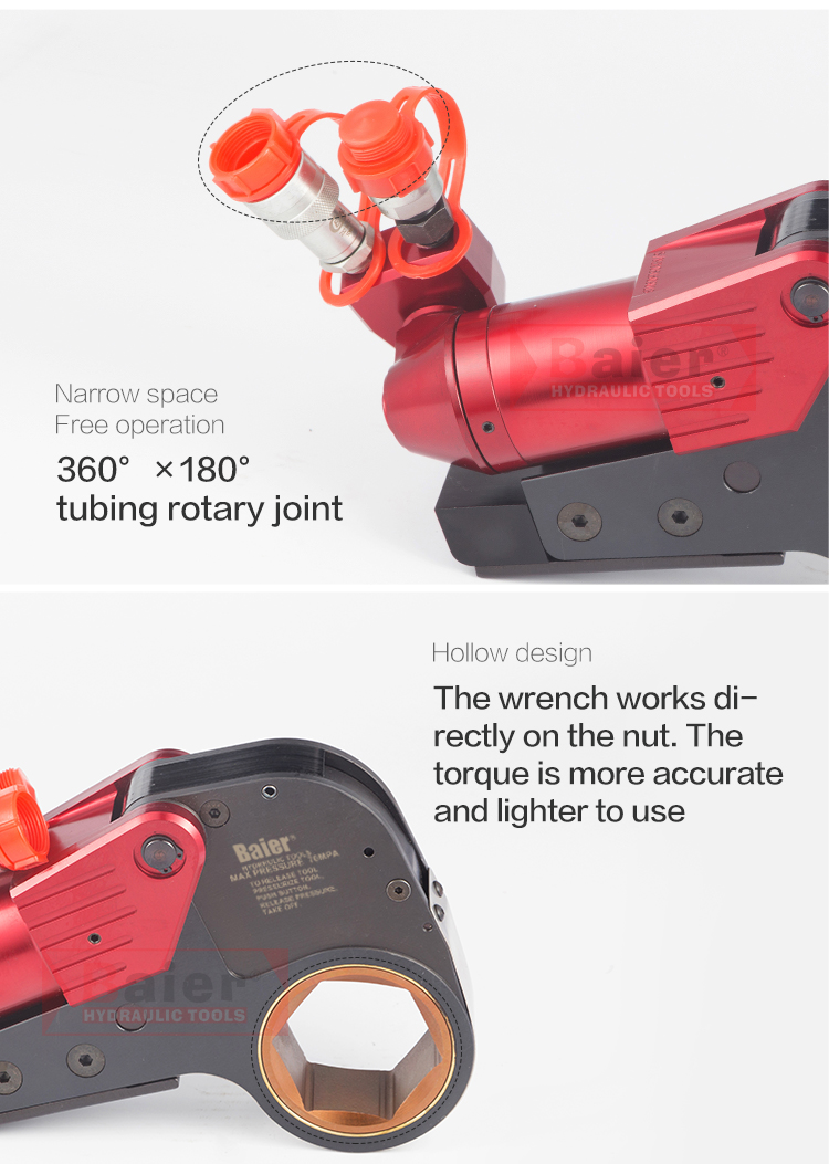 chave de torque hidráulica grande de ar de aço para engrenagens