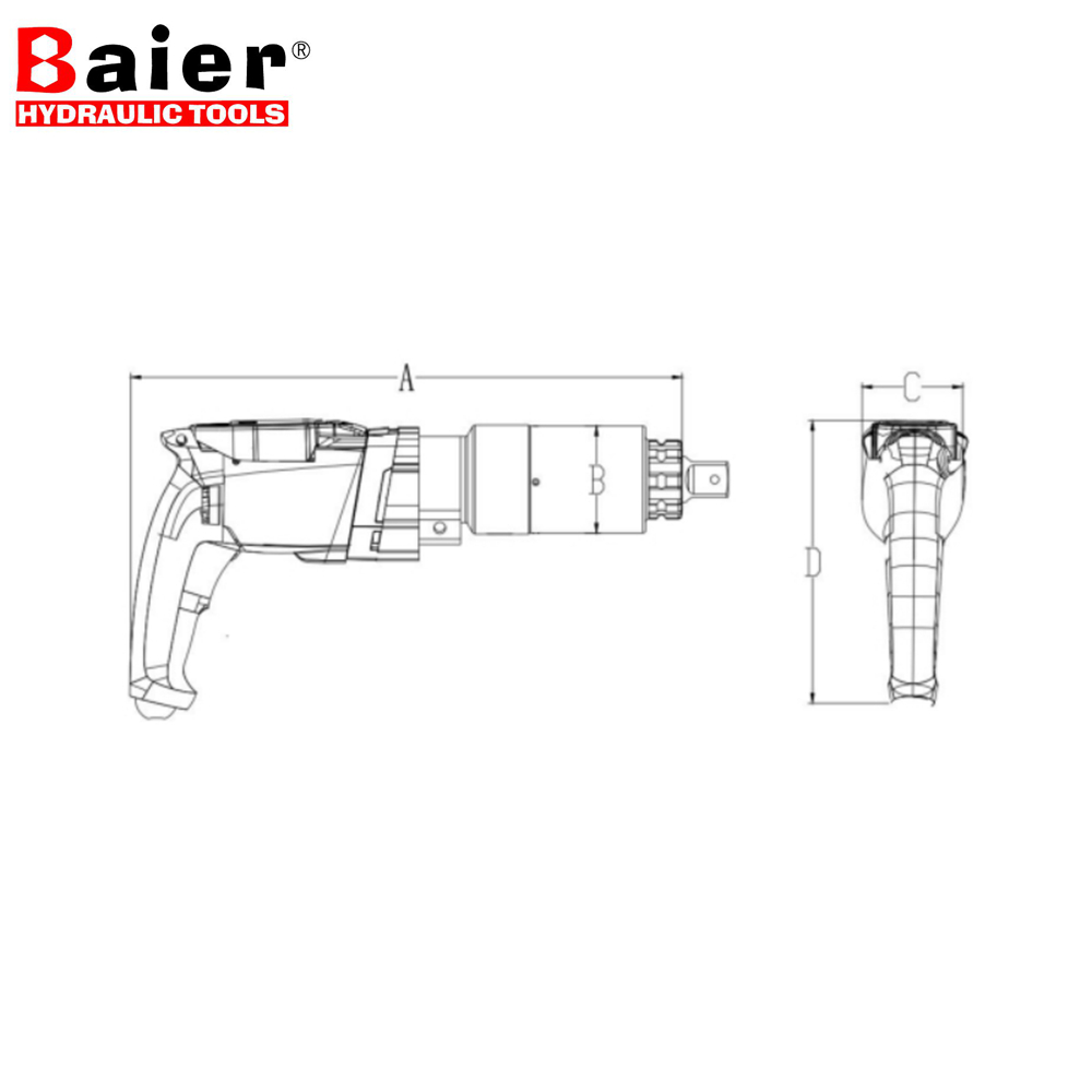 Chave de torque elétrica resistente 1800-11500Nm BRAC-S12000 | Potência extrema para instalações de energia eólica e petroquímica