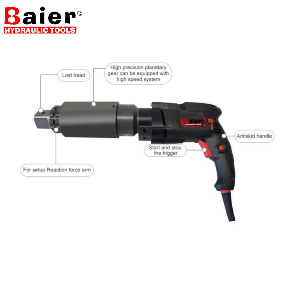 Chave de torque elétrica resistente 1800-11500Nm BRAC-S12000 | Potência extrema para instalações de energia eólica e petroquímica
