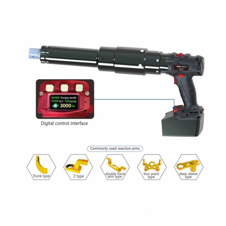 Chave de torque digital recarregável extensível série BRDC-LL