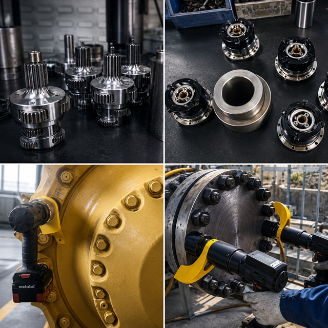 Chave de torque sem fio resistente de 12000Nm para ferramenta de aparafusamento de bateria inteligente eólica e petroquímica com precisão de ± 5% - Bair BRDC-SS
