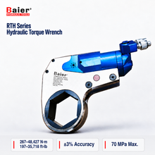 Chave de torque hidráulica plana oca série RTH