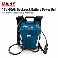 Unidade de alimentação de bateria de lítio de mochila 18V 40Ah para chaves de torque sem fio Baier